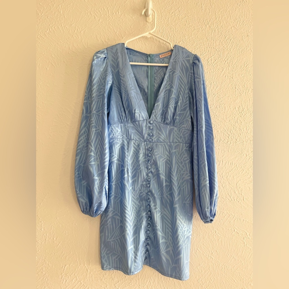 Hello Molly HEART EYES DRESS BLUE
